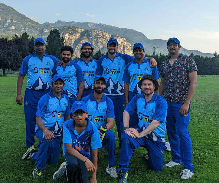 Squamish cricket club team photo Squamish cricket club team photo
